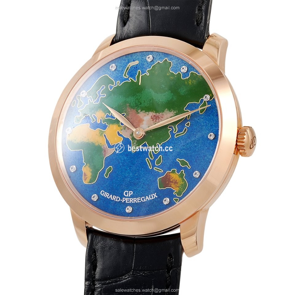 IMG_9085 Girard Perregaux 1966 Mens watch Unisex Automatic Rose gold 49534-52-1329SBB6A Replica 2