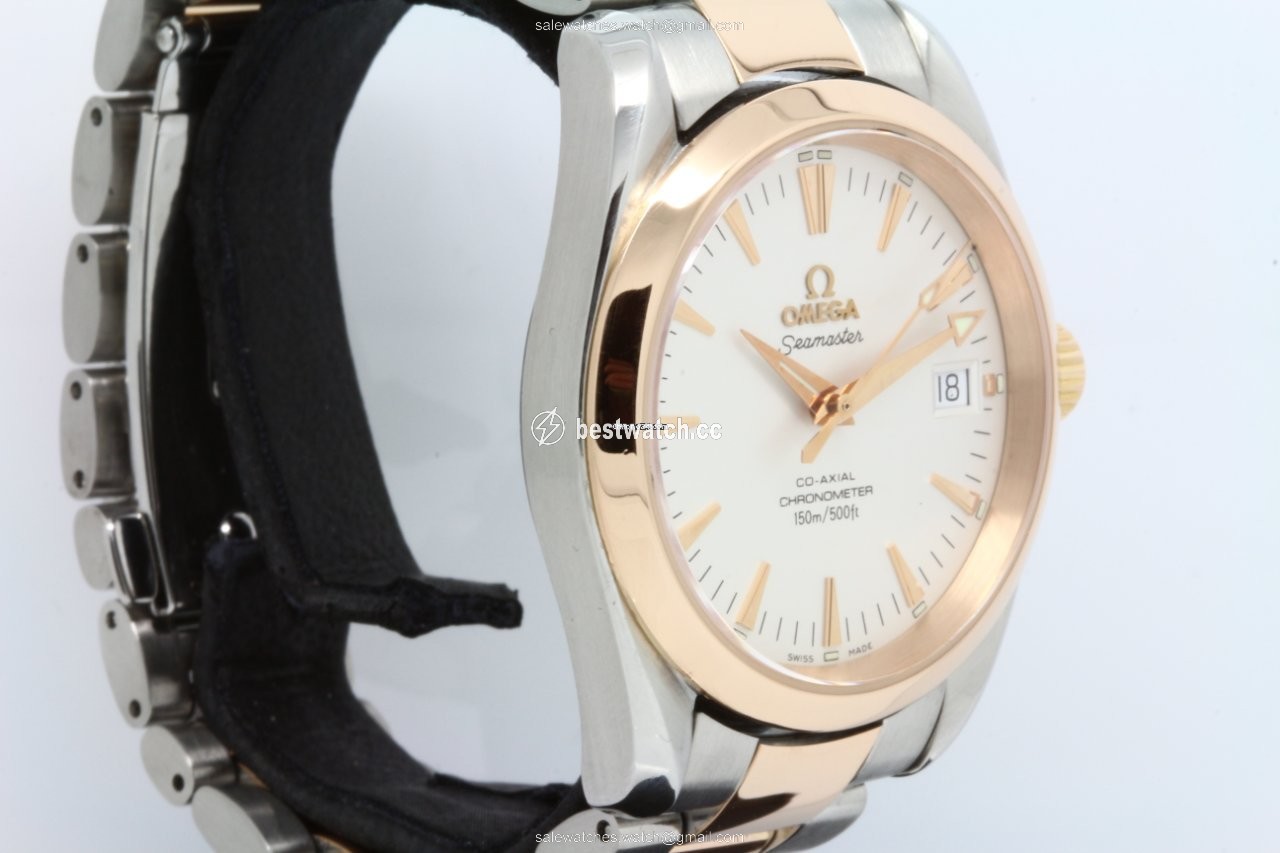 Omega Seamaster Aqua Terra Mens watch Unisex Automatic Gold Steel 2304.30.00 Replica 2