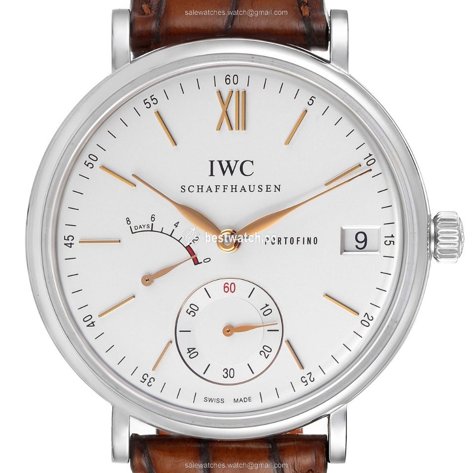 IWC Portofino Hand-Wound Mens watch Unisex Manual winding Steel IW510103 Replica 2