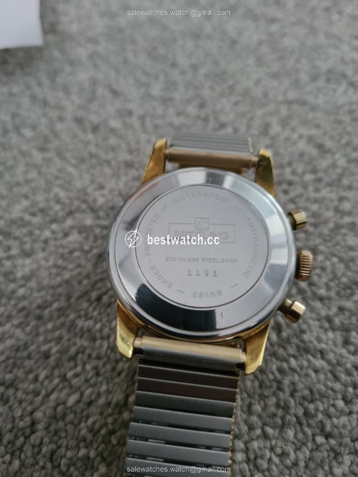Breitling Mens watch Unisex Manual winding Gold Steel 1191 Replica 2