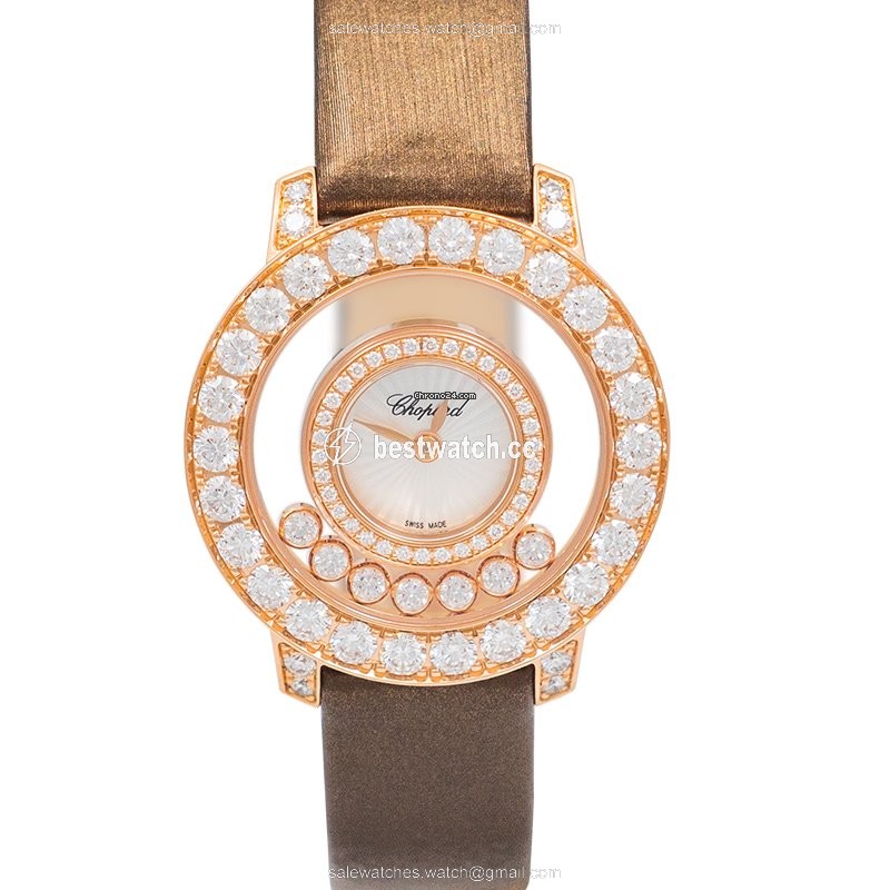 Chopard Happy Diamonds Womens watch Quartz Rose gold 209412-5001 Replica 2