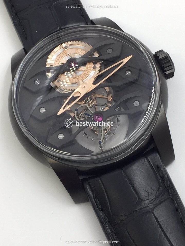 IMG_9085 Girard Perregaux Bridges Mens watch Unisex Automatic Titanium 99270-21-000-BA6A Replica 2