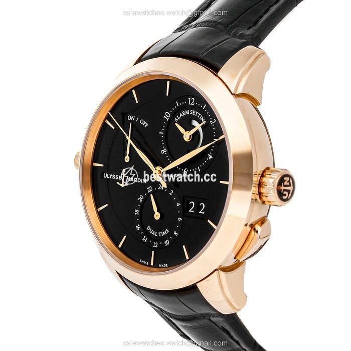 Ulysse Nardin Mens watch Unisex Automatic Rose gold 672-05 92 Replica 2