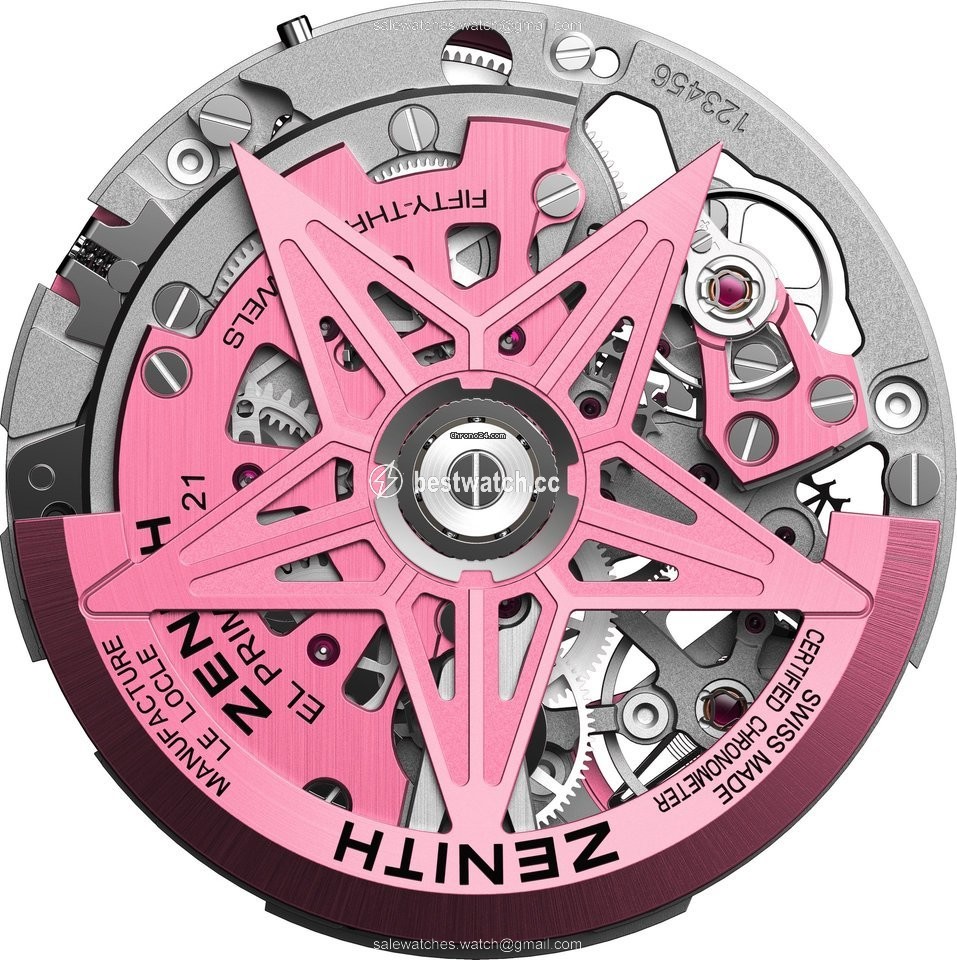 IMG_9085 Zenith Defy El Primero Womens watch Automatic Rose gold 22.9004.9004 73.R598 Replica 2