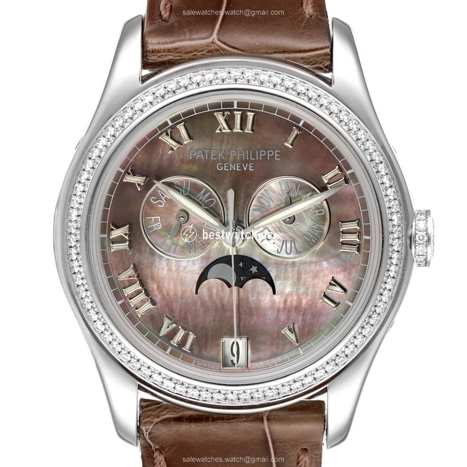 IMG_9085 Patek Philippe Annual Calendar Mens watch Unisex Automatic White gold 4936G - 001 Replica 2