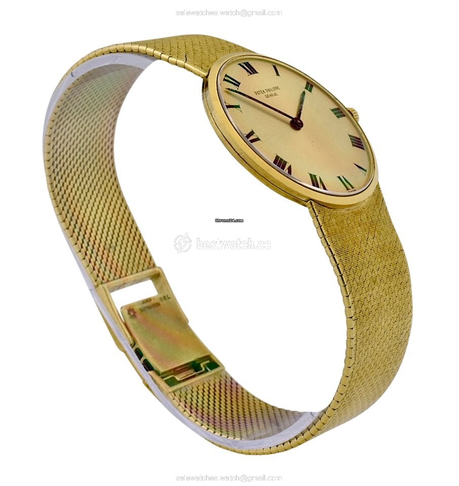 IMG_9085 Patek Philippe Calatrava Mens watch Unisex Manual winding Yellow gold 3513 Replica 2