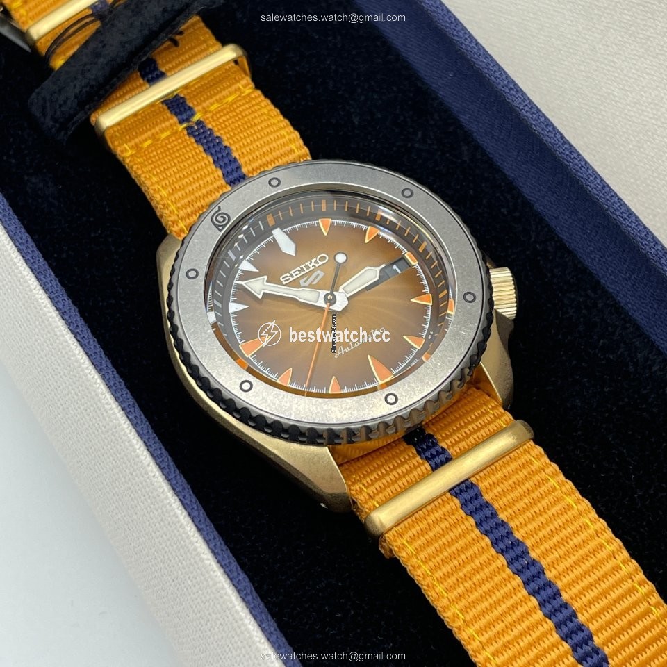 IMG_9085 Seiko 5 Sports Mens watch Unisex Automatic Gold Steel SBSA092 Replica 2