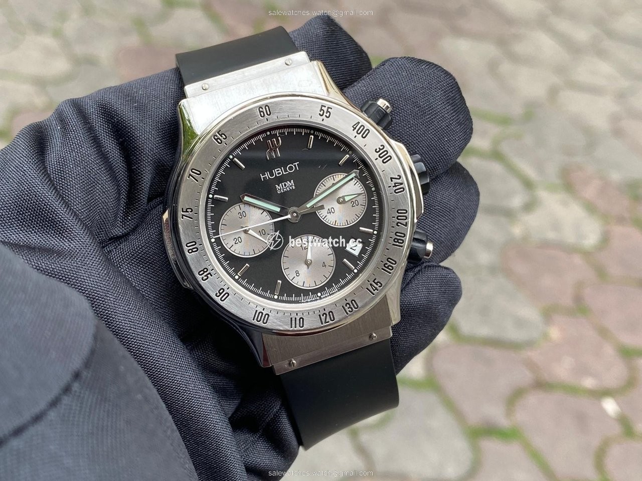 IMG_9085 Hublot Super B Mens watch Unisex Automatic Steel 1920.1 Replica 2