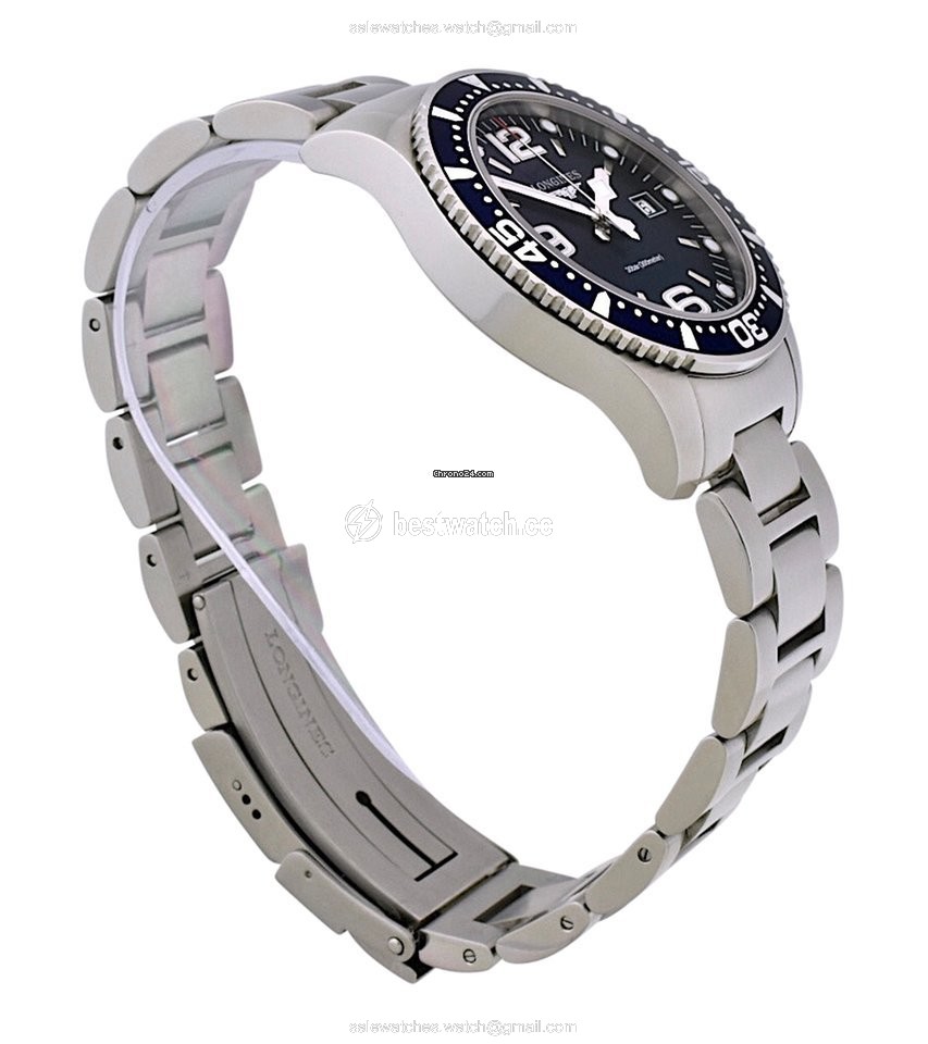 IMG_9085 Longines HydroConquest Mens watch Unisex Quartz Steel L3.640.4.96.6 Replica 2