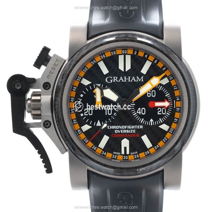 IMG_9085 Graham Chronofighter Oversize Mens watch Unisex Automatic Titanium 2OVATCO.B01A.K10B Replica 2