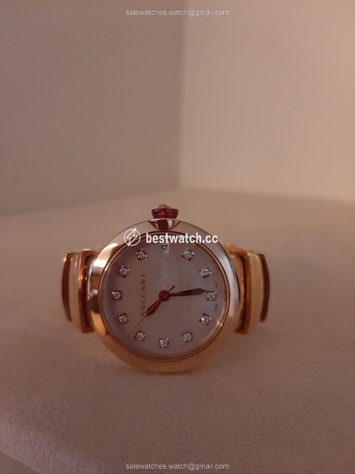 IMG_9085 Bulgari Lucea Womens watch Automatic Rose gold 102353 Replica 2