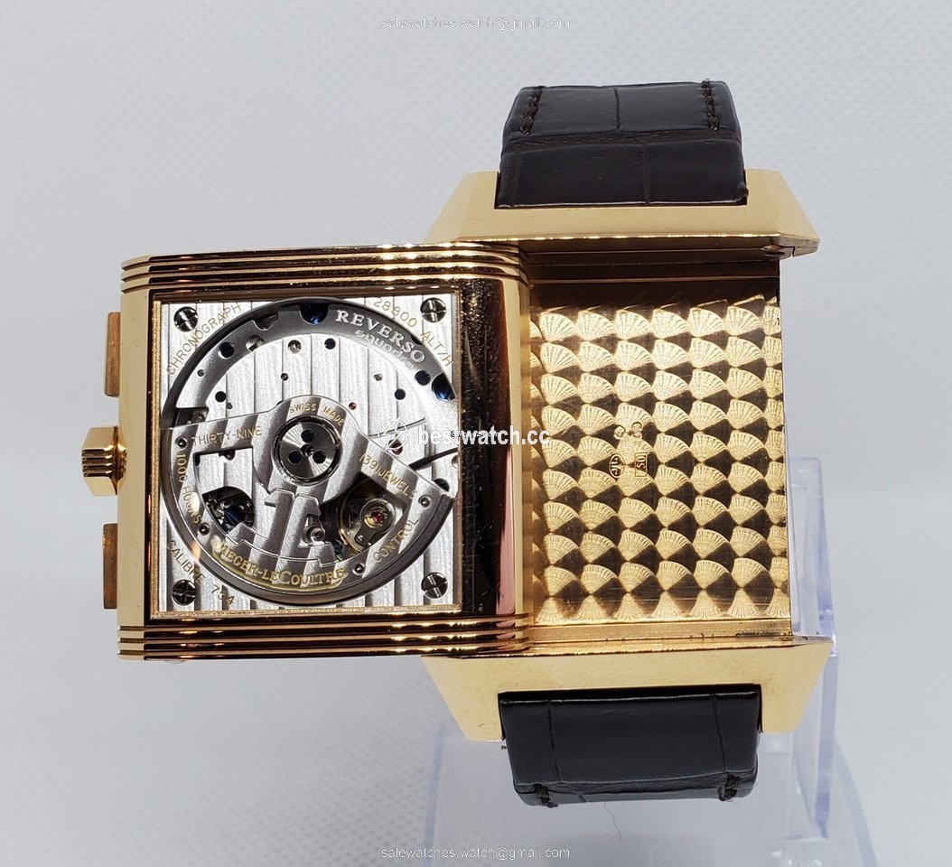 IMG_9085 Jaeger-LeCoultre Reverso Squadra Chronograph GMT Mens watch Unisex Automatic Yellow gold 230.2.45 Replica 2