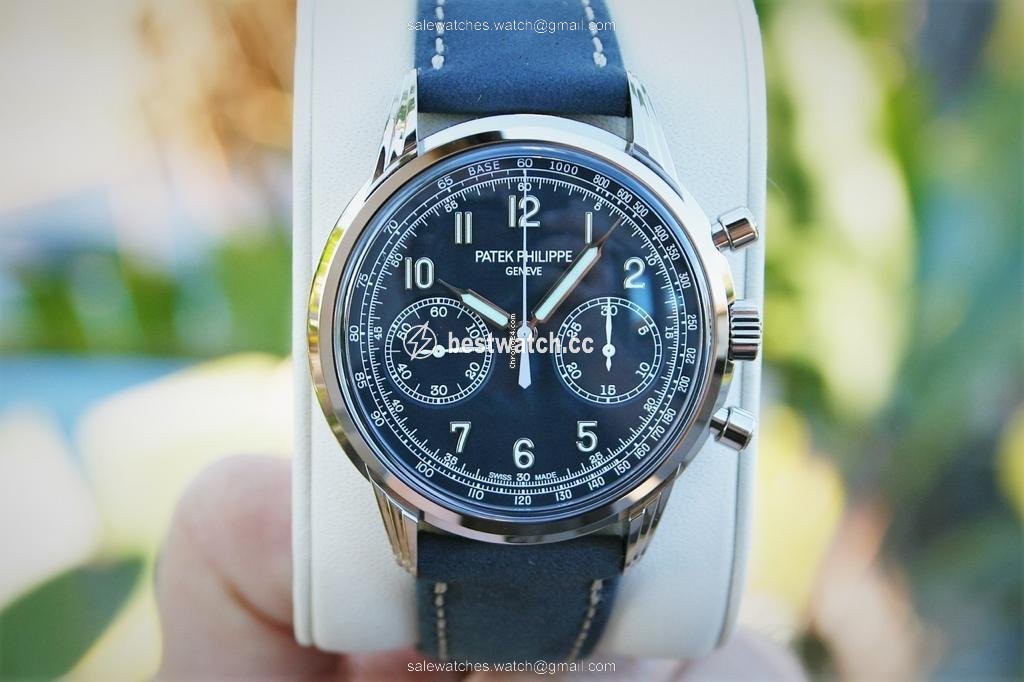 IMG_9085 Patek Philippe Chronograph Mens watch Unisex Manual winding White gold 5172G Replica 2