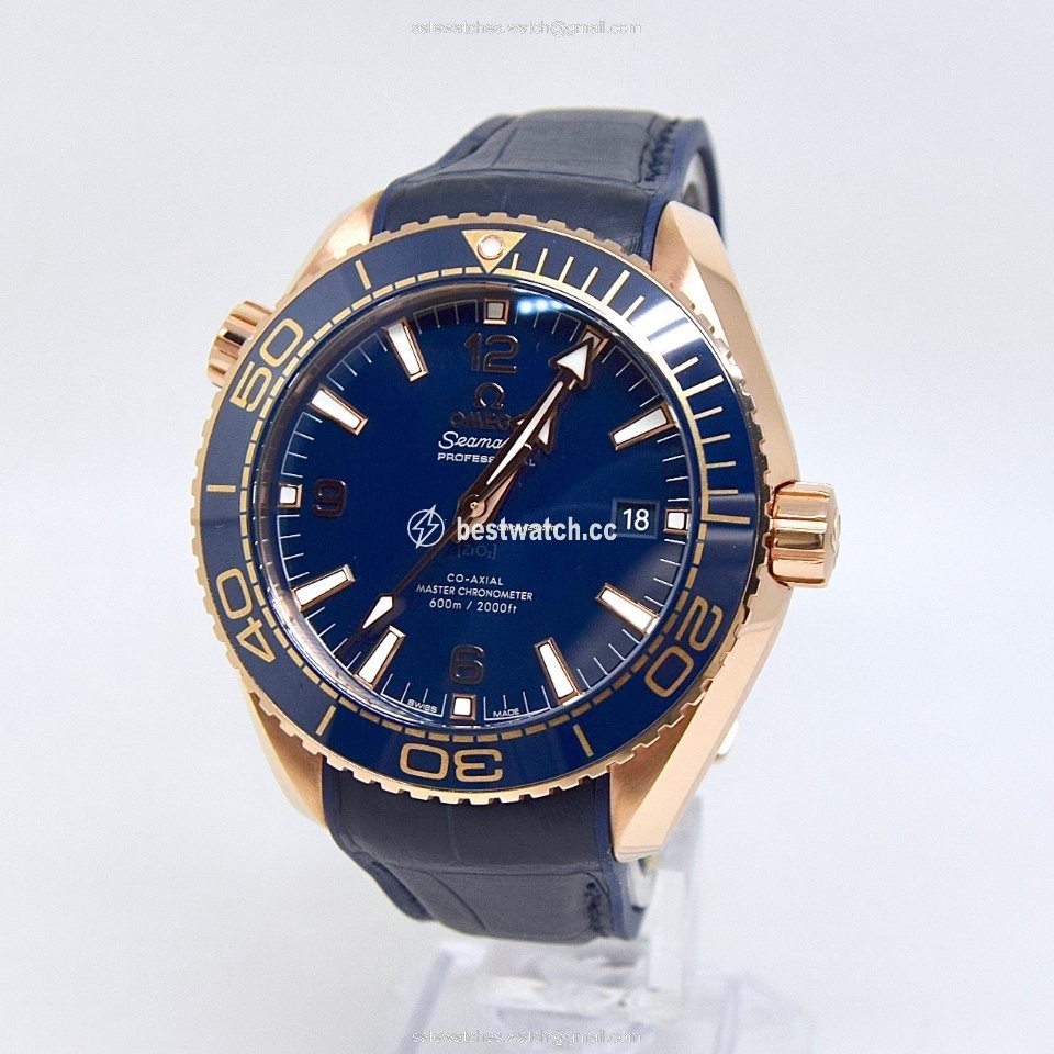 Omega Seamaster Planet Ocean Mens watch Unisex Automatic Rose gold 215.63.44.21.03.001 Replica 2