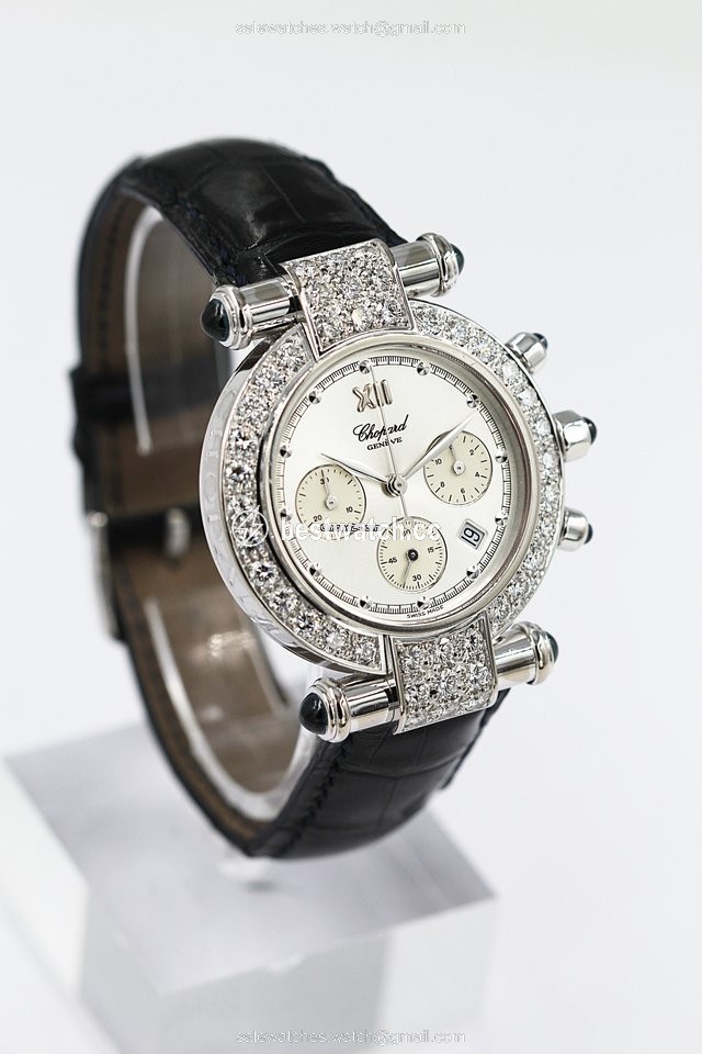 IMG_9085 Chopard Imperiale Mens watch Unisex Quartz White gold 1215 Replica 2