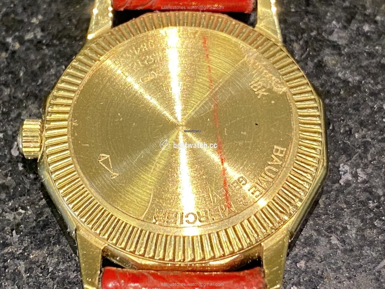 Baume & Mercier Riviera Mens watch Unisex Quartz Yellow gold 87012.1 Replica 2