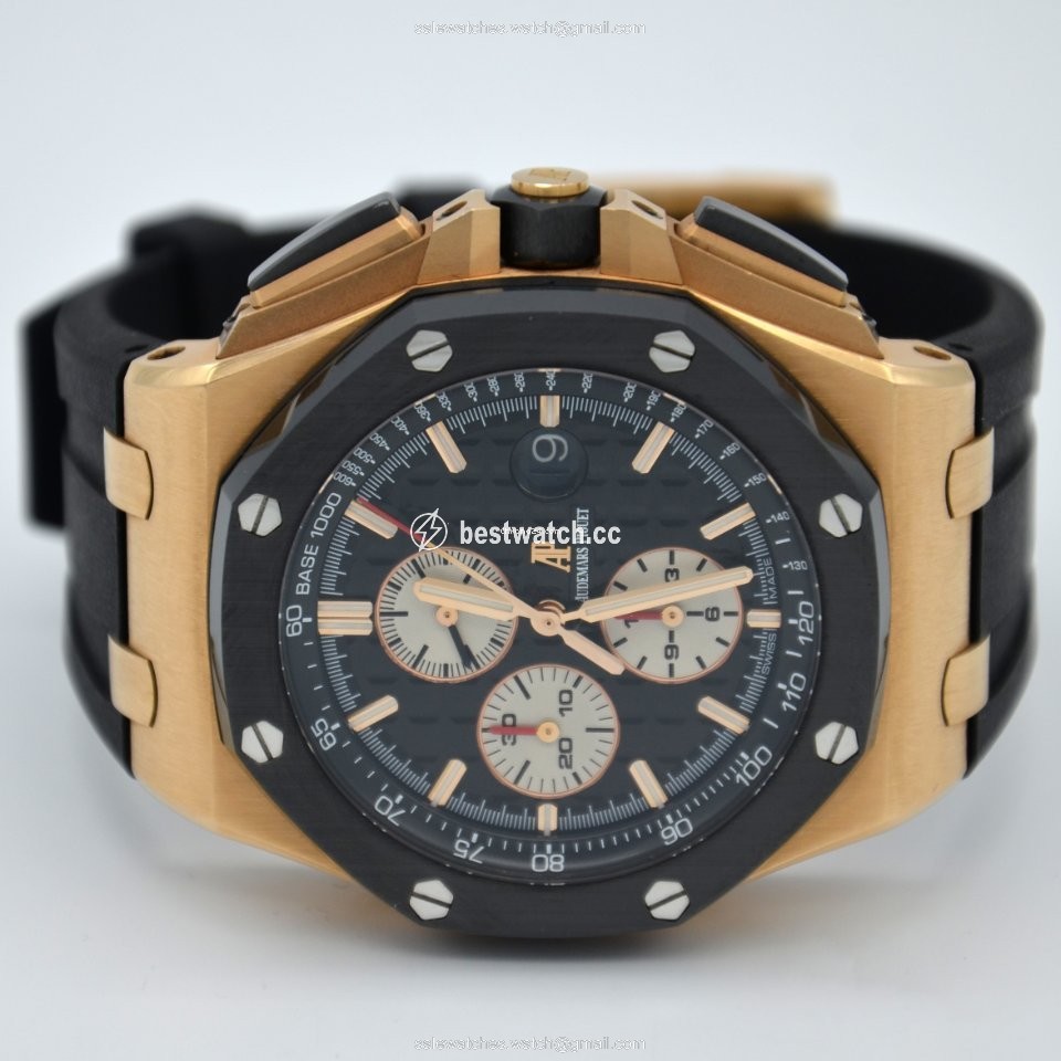 Audemars Piguet Royal Oak Offshore Chronograph Mens watch Unisex Automatic Rose gold 26401RO.OO.A002.CA.01 Replica 2
