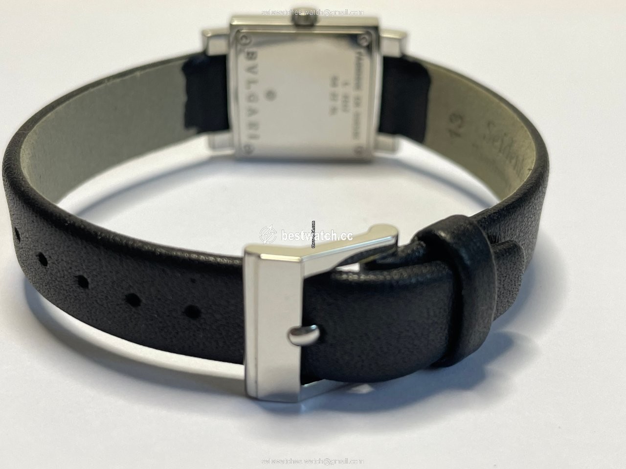 IMG_9085 Bulgari Quadrato Womens watch Quartz Steel SQ22SL Replica 2