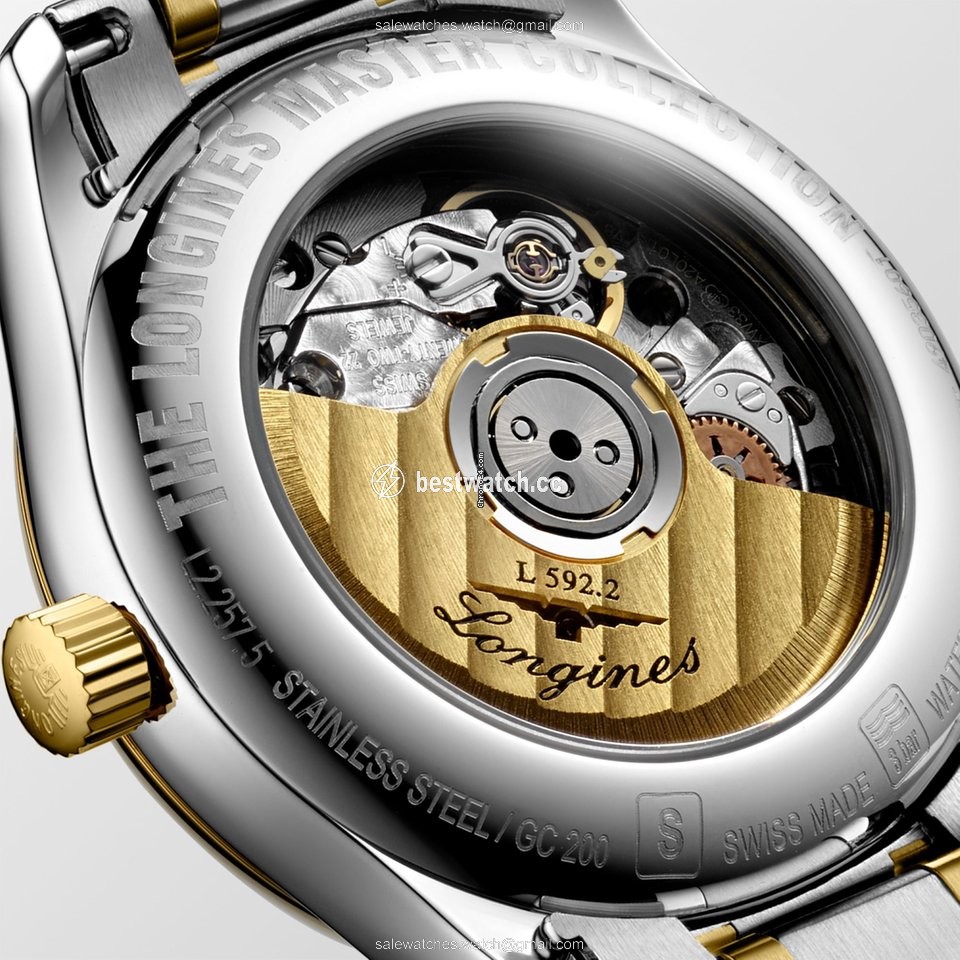 IMG_9085 Longines Master Collection Womens watch Automatic Gold Steel L2.257.5.77.7 Replica 2