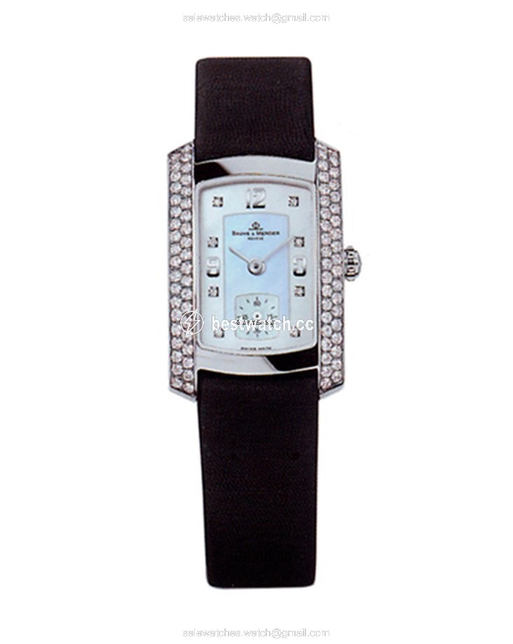 IMG_9085 Baume & Mercier Hampton Womens watch Quartz White gold M0A08145 Replica 2