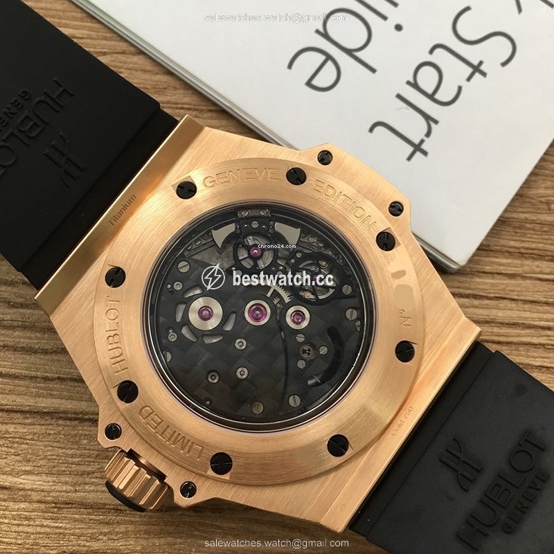 IMG_9085 Hublot King Power Mens watch Unisex Automatic Rose gold 704.OQ.1138.RX Replica 2