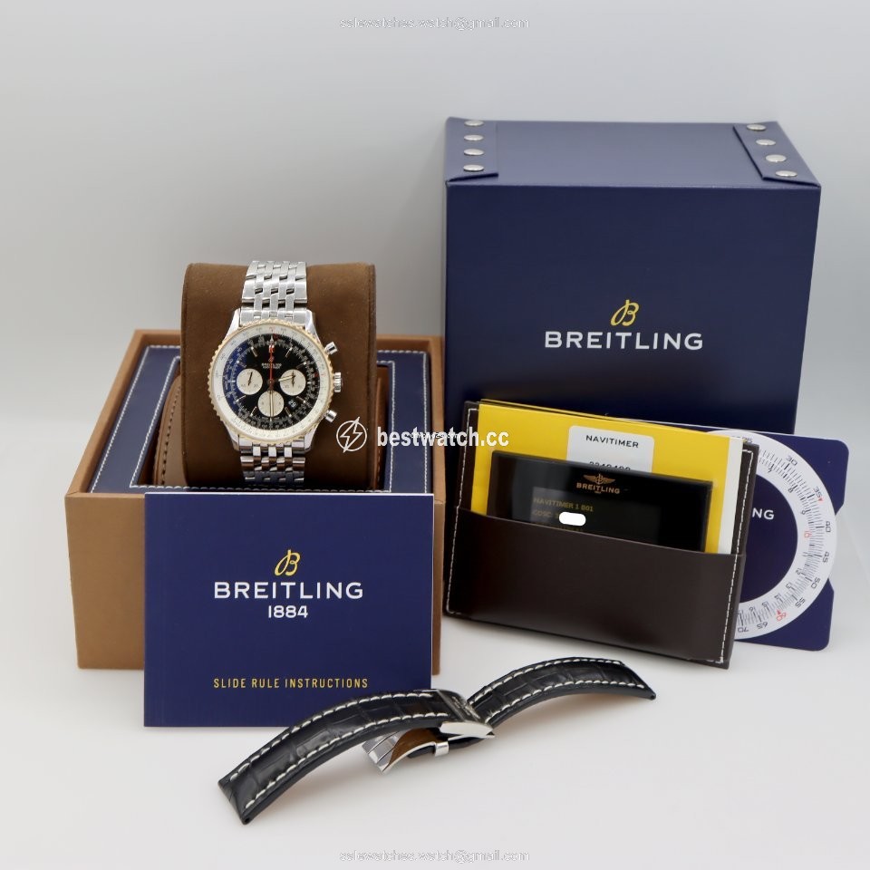 Breitling Navitimer 01 (46 MM) Mens watch Unisex Automatic Gold Steel UB0127211B1A1 Replica 2
