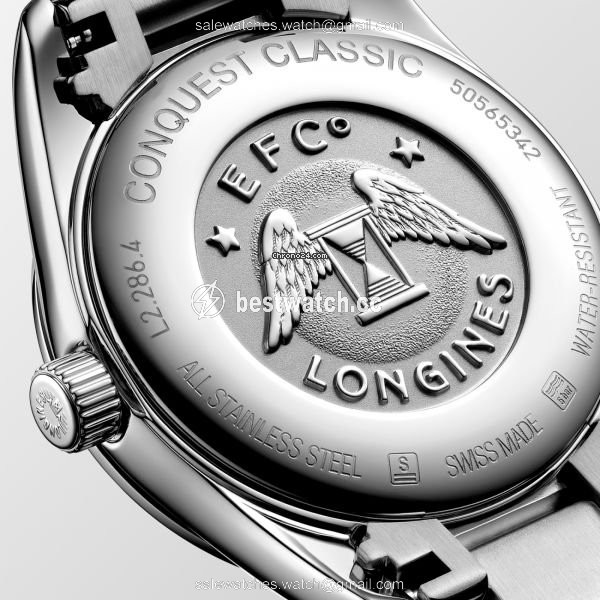 IMG_9085 Longines Conquest Classic Womens watch Quartz Steel L2.286.4.72.6 Replica 2