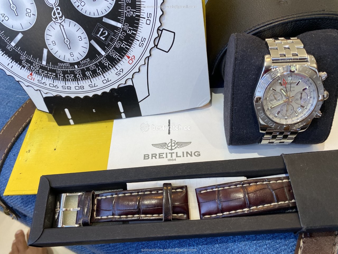 IMG_9085 Breitling Chronomat 44 GMT Mens watch Unisex Automatic Steel AB042011 G745 Replica 2