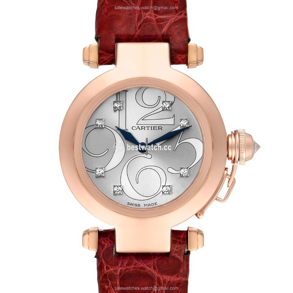 IMG_9085 Cartier Pasha Womens watch Quartz Rose gold WJ123021 Replica 2