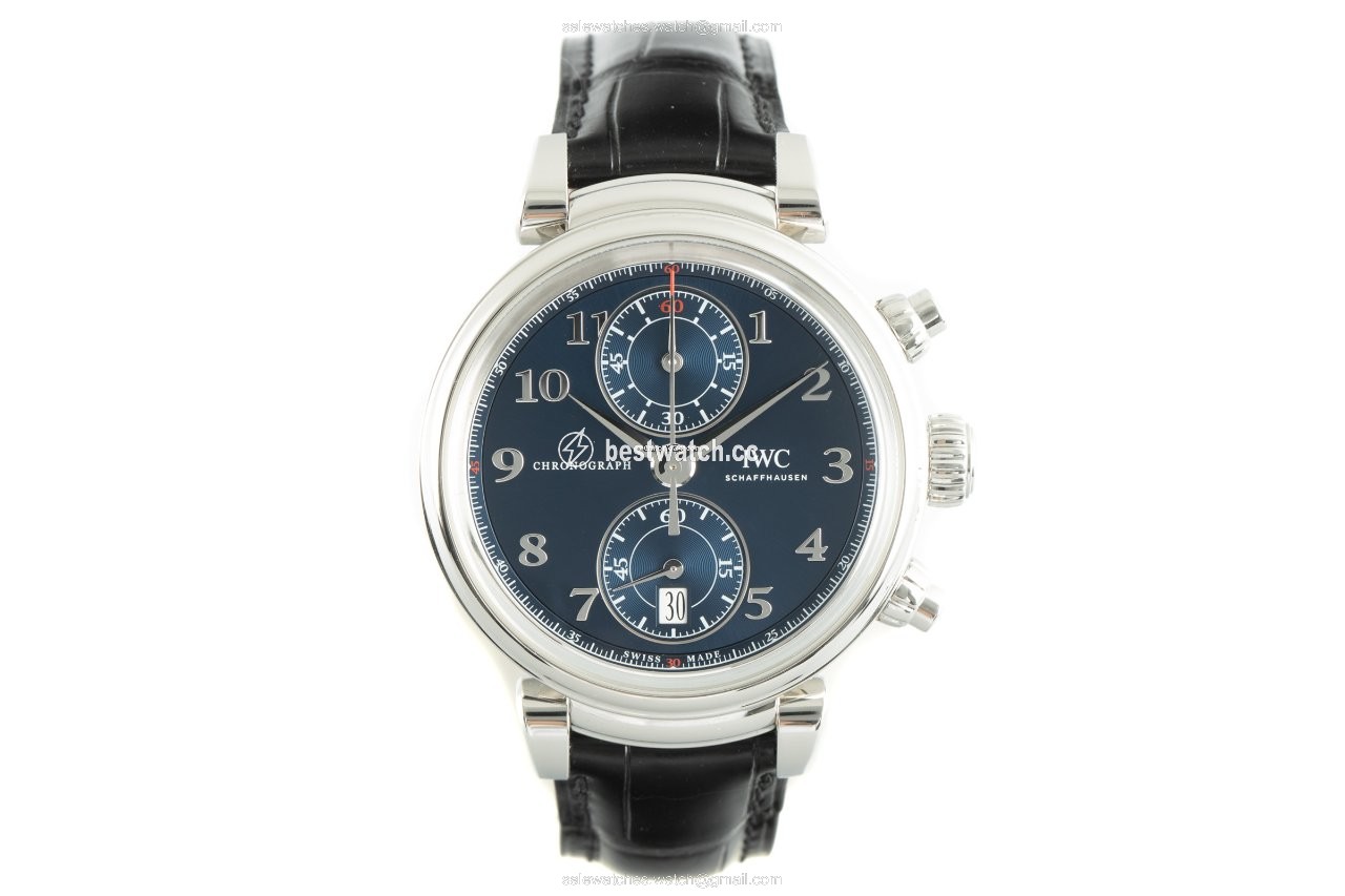 IWC Da Vinci Chronograph Mens watch Unisex Automatic Steel 3934-02 Replica 2