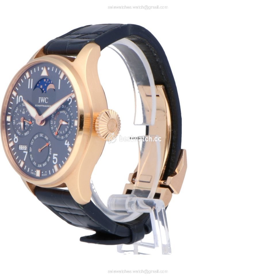 IWC Big Pilot Mens watch Unisex Automatic Rose gold IW503802 Replica 2