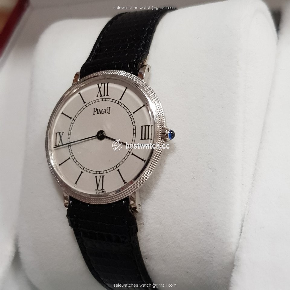 IMG_9085 Piaget Altiplano Mens watch Unisex Manual winding White gold 9011 Replica 2