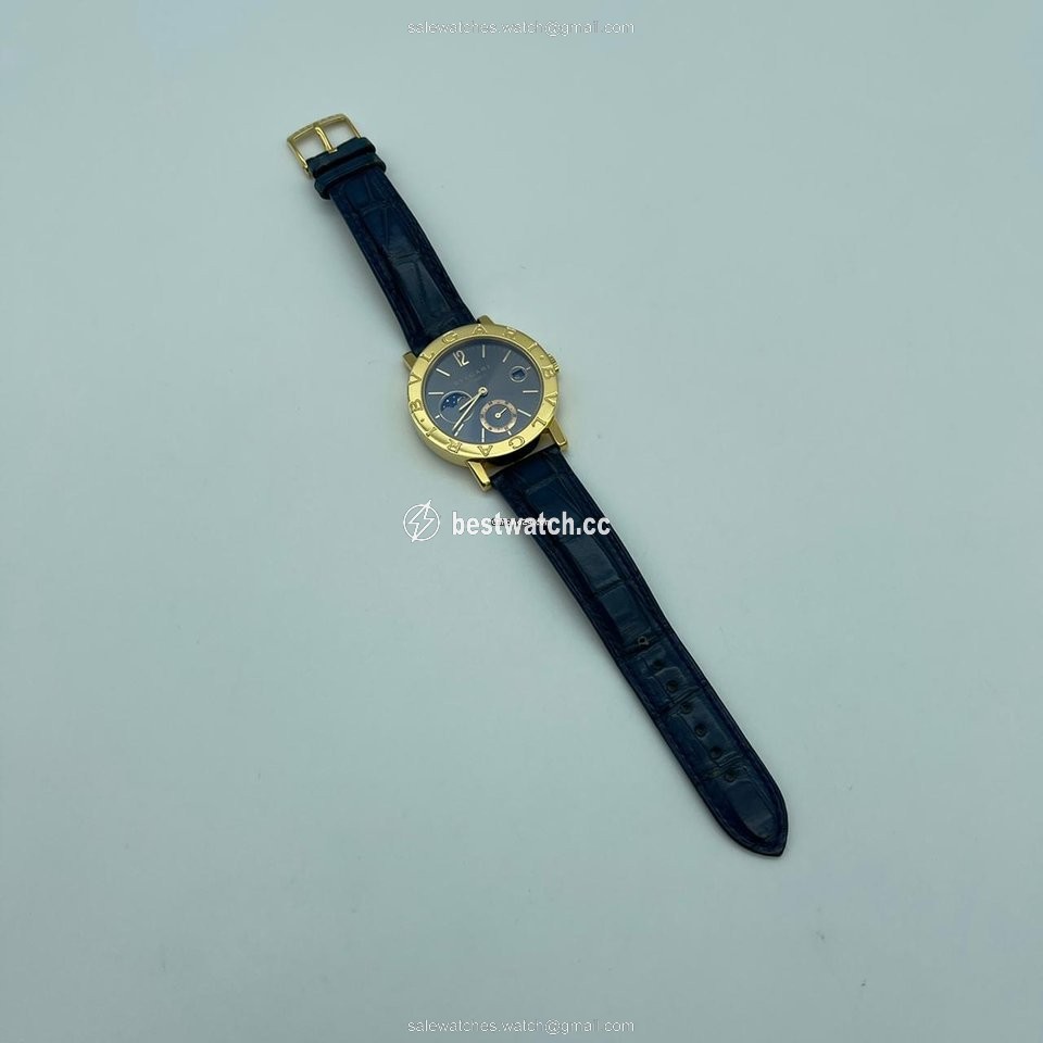 IMG_9085 Bulgari Bulgari Mens watch Unisex Automatic Yellow gold BB38GLMP Replica 2