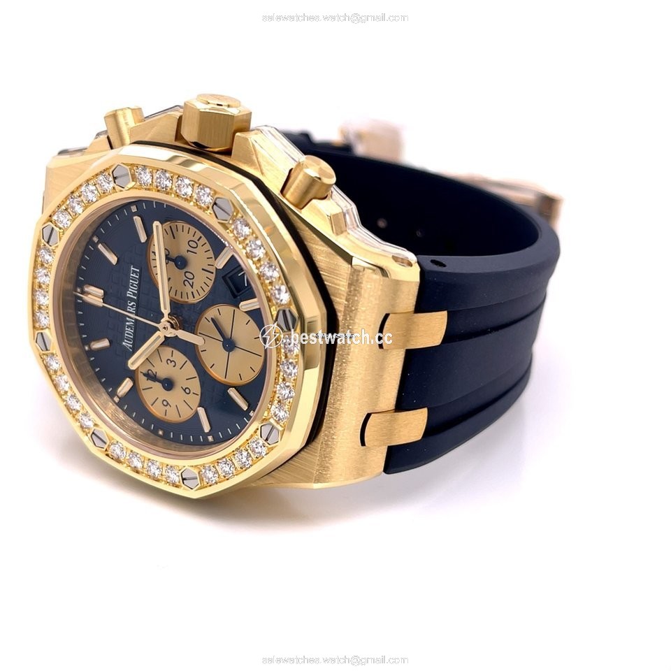 IMG_9085 Audemars Piguet Royal Oak Offshore Lady Womens watch Automatic Yellow gold 26231BA.ZZ.D027CA.01 Replica 2