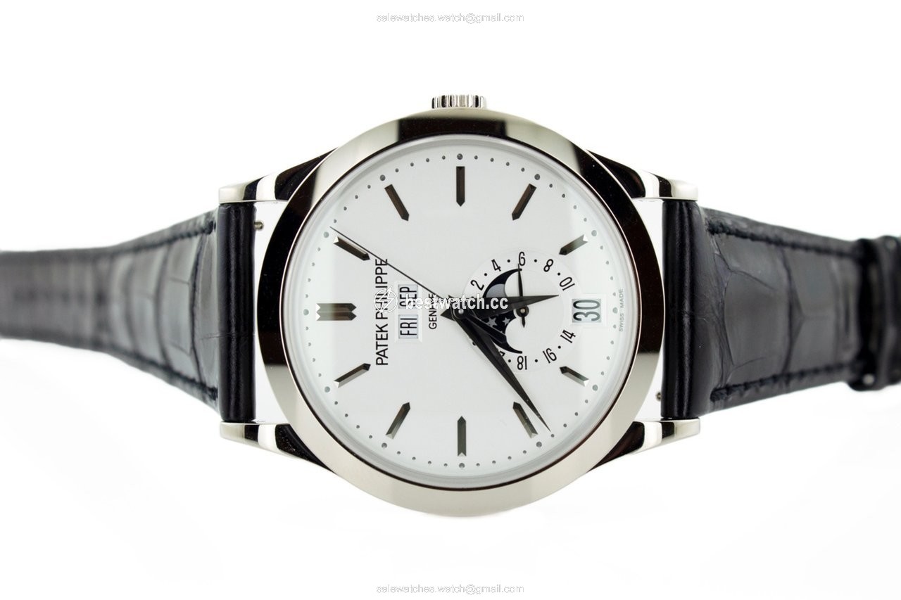IMG_9085 Patek Philippe Annual Calendar Mens watch Unisex Automatic White gold 5396G-011 Replica 2