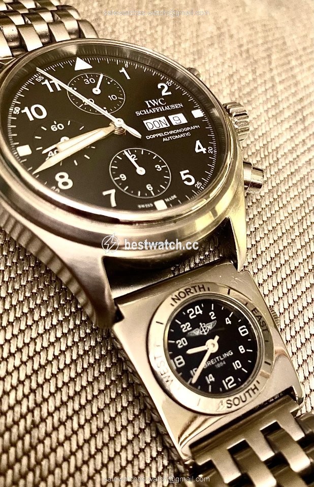IWC Pilot Double Chronograph Mens watch Unisex Automatic Steel 2829952 Replica 2