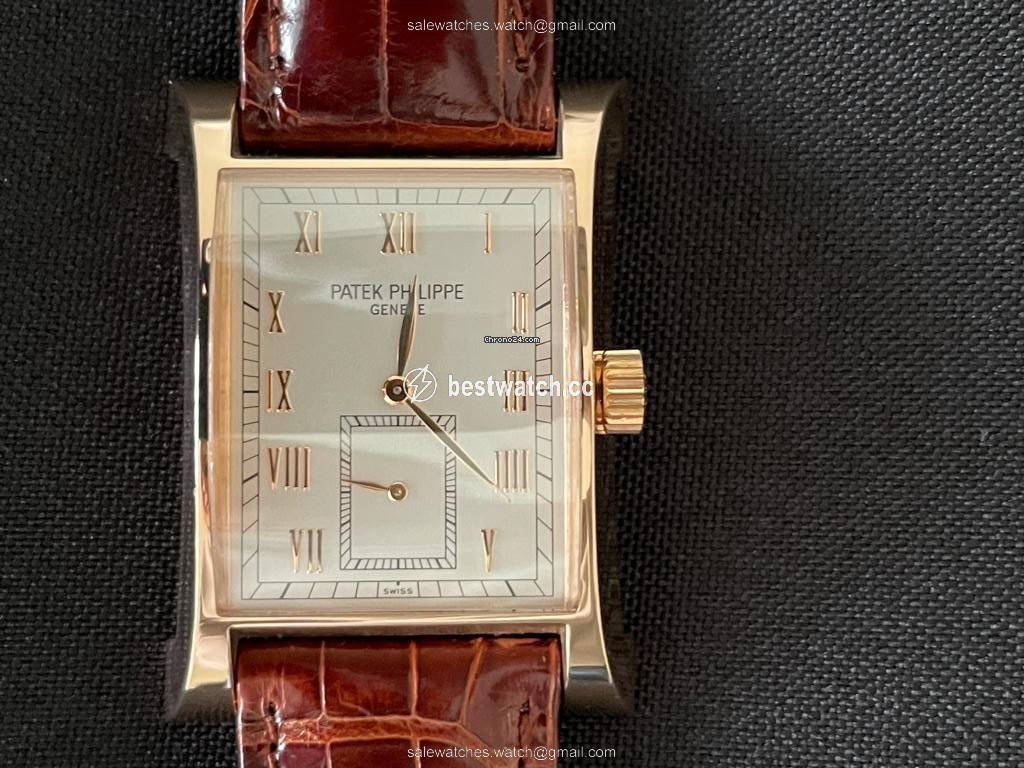 IMG_9085 Patek Philippe Pagoda Mens watch Unisex Manual winding Rose gold 5500 R Replica 2