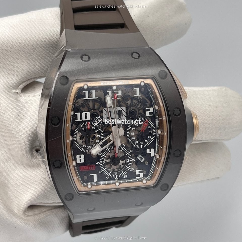 IMG_9085 Richard Mille RM 011 Mens watch Unisex Automatic Ceramic RM011 Asia Edition Replica 2