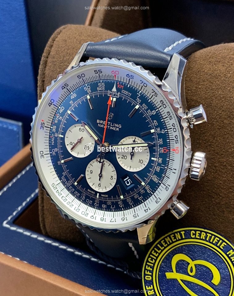 IMG_9085 Breitling Navitimer 01 (46 MM) Mens watch Unisex Automatic Steel AB0127211C1X1 Replica 2
