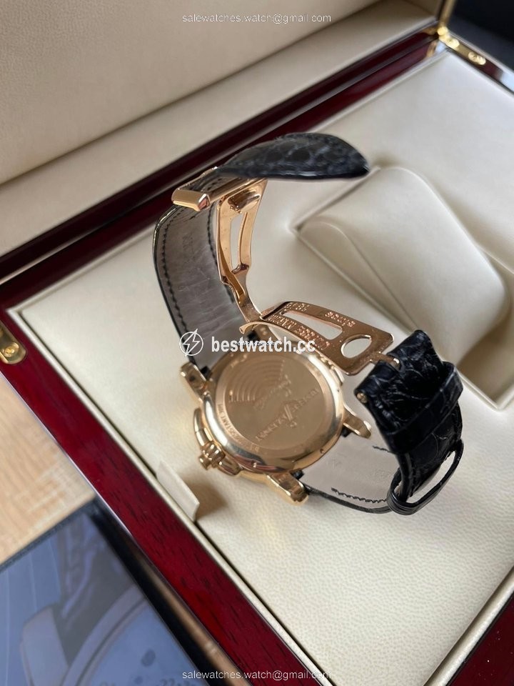 IMG_9085 Ulysse Nardin Sonata Mens watch Unisex Automatic Rose gold 666-88 Replica 2