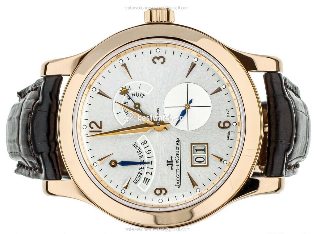 IMG_9085 Jaeger-LeCoultre Master Control Date Mens watch Unisex Manual winding Rose gold 146.2.17 Replica 2