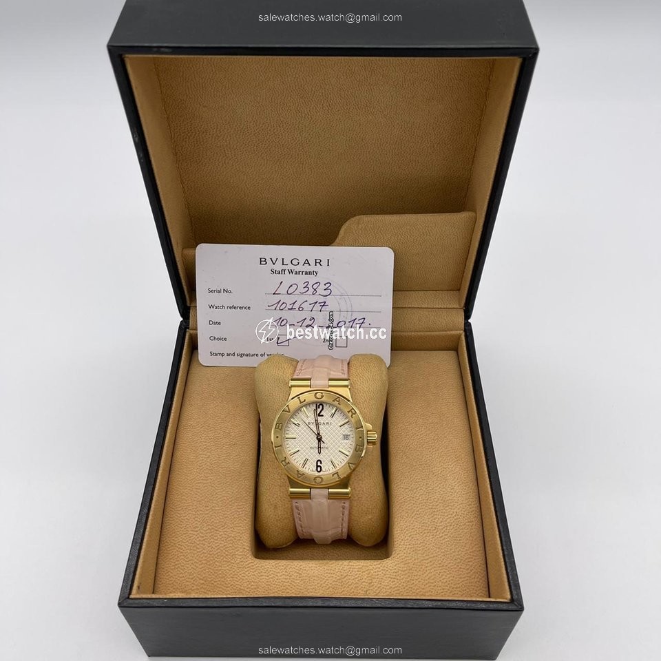 Bulgari Diagono Womens watch Automatic Yellow gold DG35C6GLD Replica 2