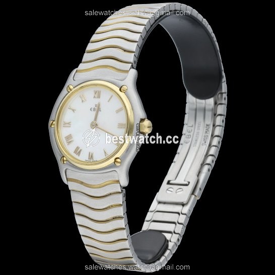 IMG_9085 Ebel Sportwave Womens watch Quartz Gold Steel 1090121 Replica 2