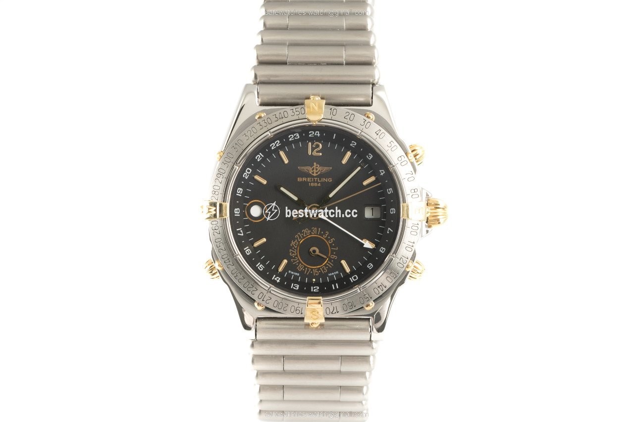 Breitling Duograph Mens watch Unisex Automatic Gold Steel B15047 Replica 2