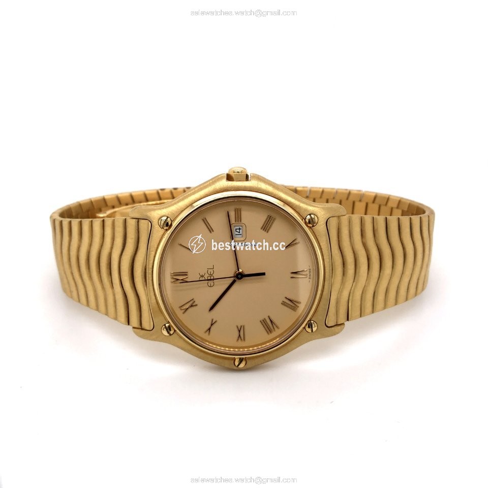 IMG_9085 Ebel Classic Mens watch Unisex Quartz Yellow gold 883903 Replica 2