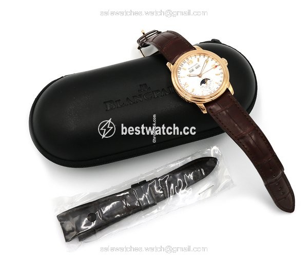 IMG_9085 Blancpain Leman Moonphase Automatic Rose gold 2763 Replica 2