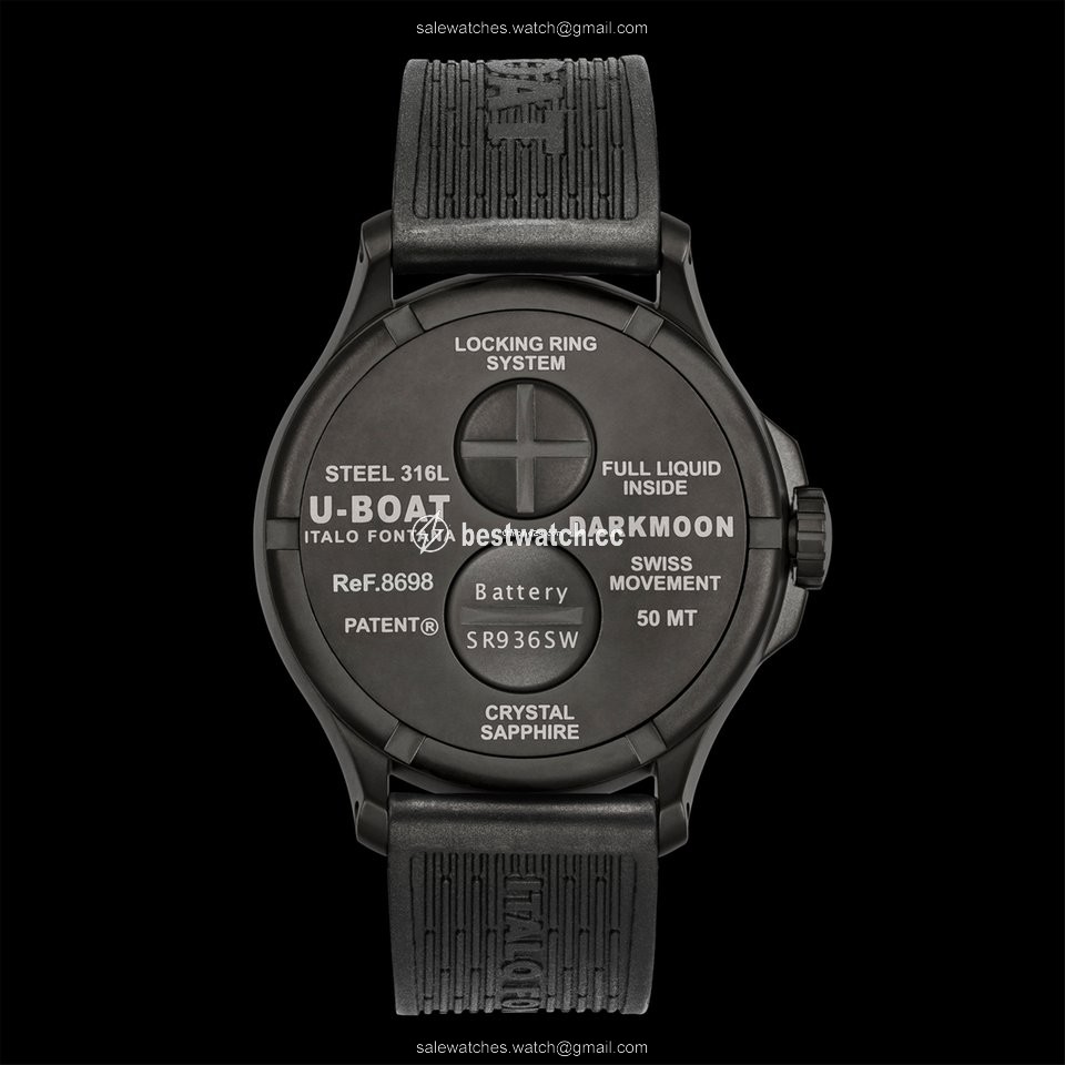 IMG_9085 U-Boat Mens watch Unisex Quartz Steel 8698 Replica 2