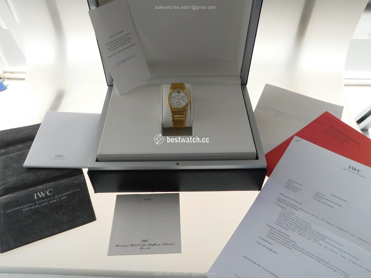 IMG_9085 IWC Ingenieur Mens watch Unisex Automatic Yellow gold 9263 Replica 2