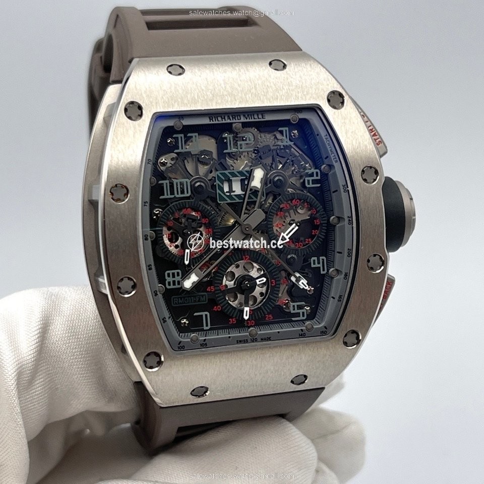 Richard Mille RM 011 Mens watch Unisex Automatic Gold Steel RM011-FM POLO De DEAUVILLE Replica 2