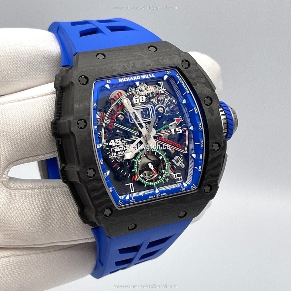 IMG_9085 Richard Mille RM 011 Mens watch Unisex Automatic Carbon Richard Mille RM11-04 Mancini Carbon TPT Replica 2